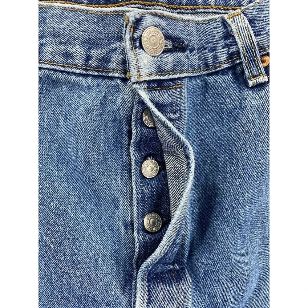 Levi's 501 XX Button Fly Jeans Men 36x29 Blue Straight Cowboy Classic‎ Denim